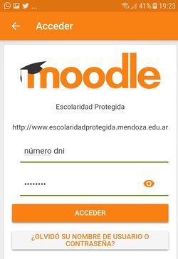 acceder a app moodle